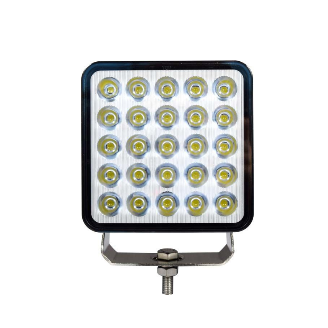 Theseus (135mm) - Square Work Lamp (25 LED) Bolt Bracket