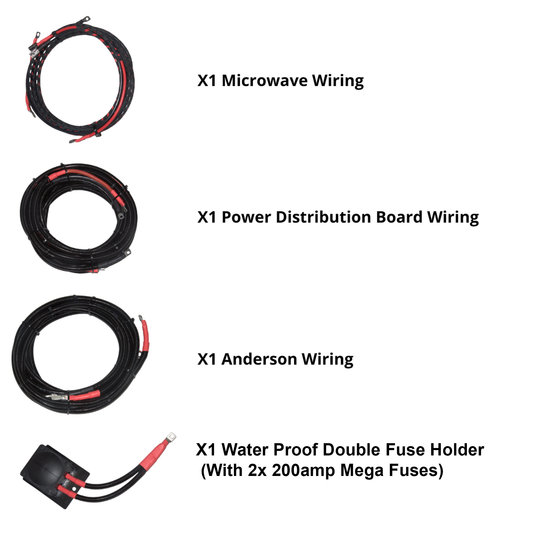 MAN TG3 - Microwave Harness & Anderson Lead Combi - Battery Rear Kit