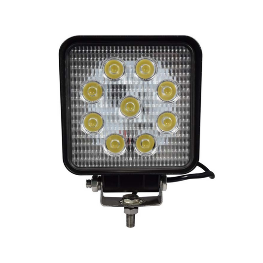 Theseus (108mm) - Square Work Lamp (9 LED) Bolt Bracket