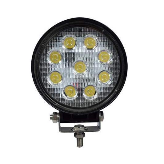 Hermes (115mm) - Circular Work Lamp (9 LED) Bracket Mounting