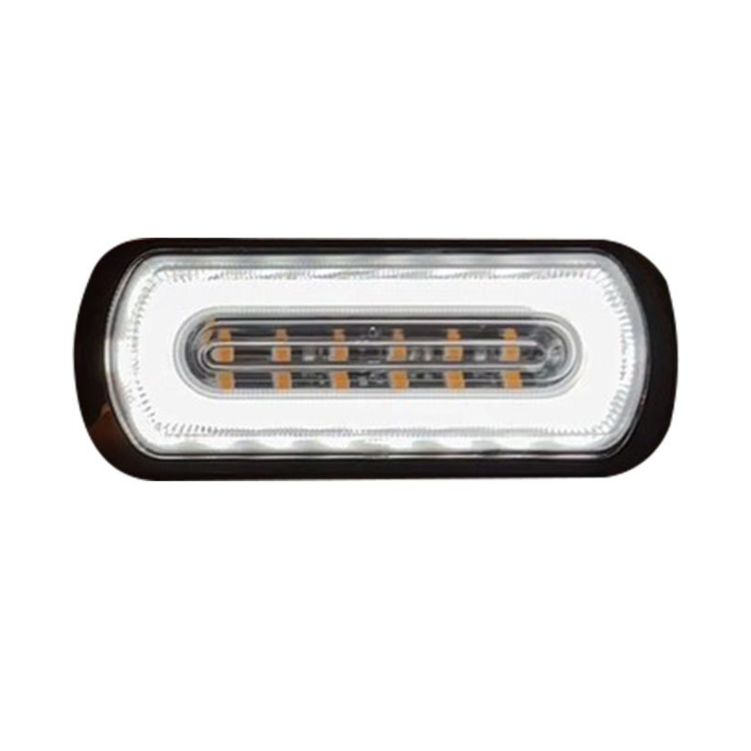 Apollo White (132mm) - Strobe (6 LED) Bolt Mounting With White For Reverse