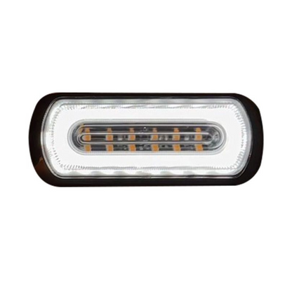 Apollo White (132mm) - Strobe (6 LED) Bolt Mounting With White For Reverse