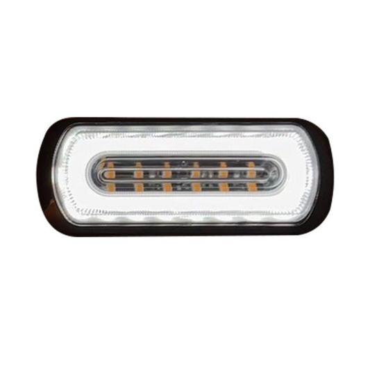 Apollo White (132mm) - Strobe (6 LED) Bolt Mounting With White For Reverse