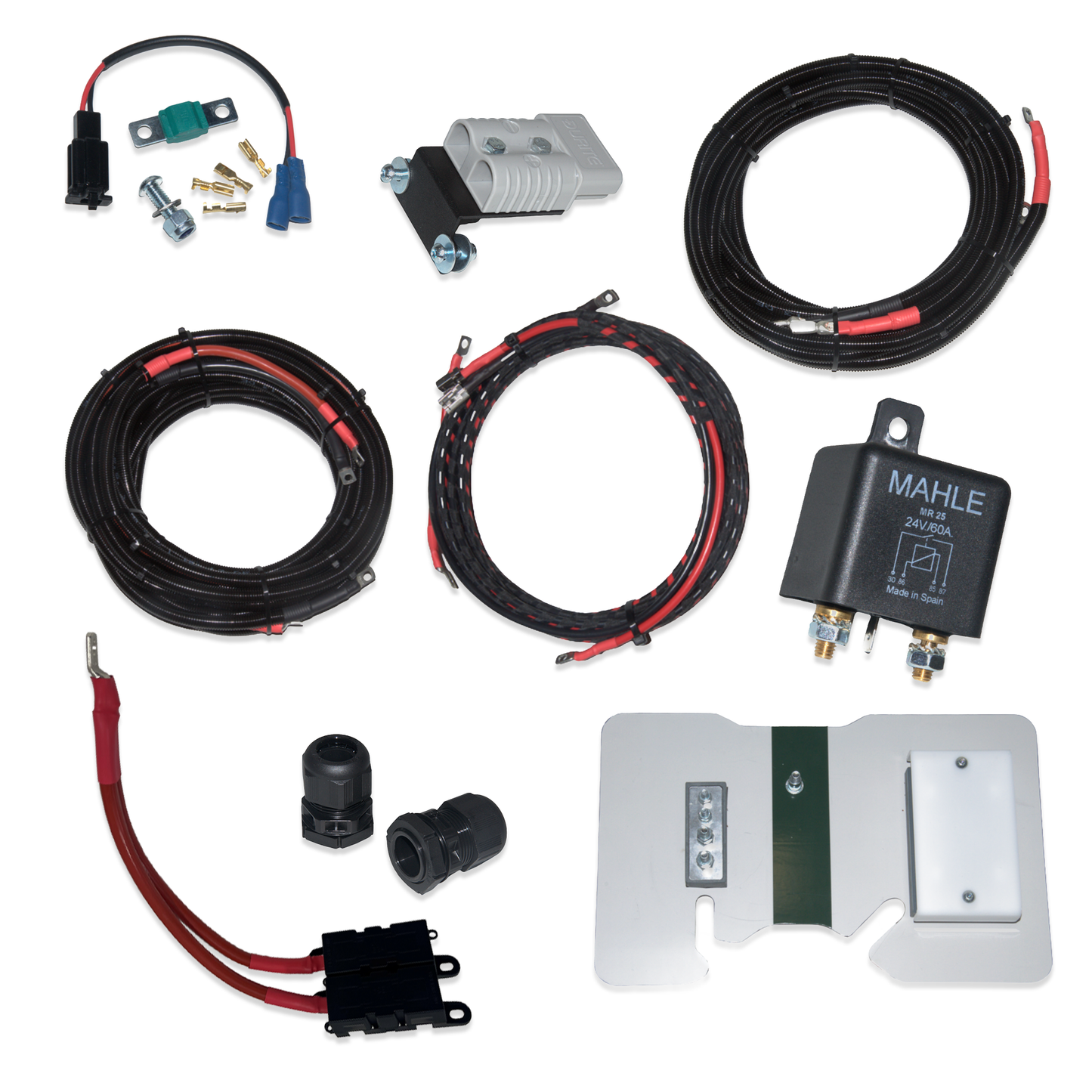 MAN TG3 - Microwave Harness & Anderson Lead Combi - Battery Side Kit