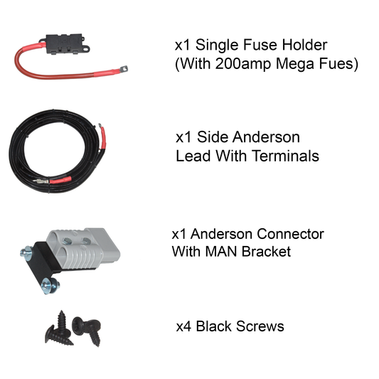 MAN TG3 -  Anderson Lead Kit - Side Mount