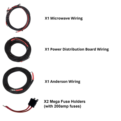 MAN TG3 - Microwave Harness & Anderson Lead Combi - Battery Side Kit