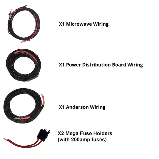 MAN TG3 - Microwave Harness & Anderson Lead Combi - Battery Side Kit